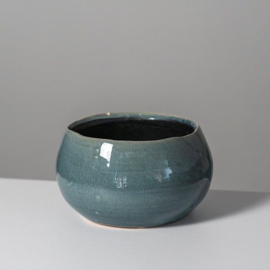 Nautical | Stone Blue Planter - 6"